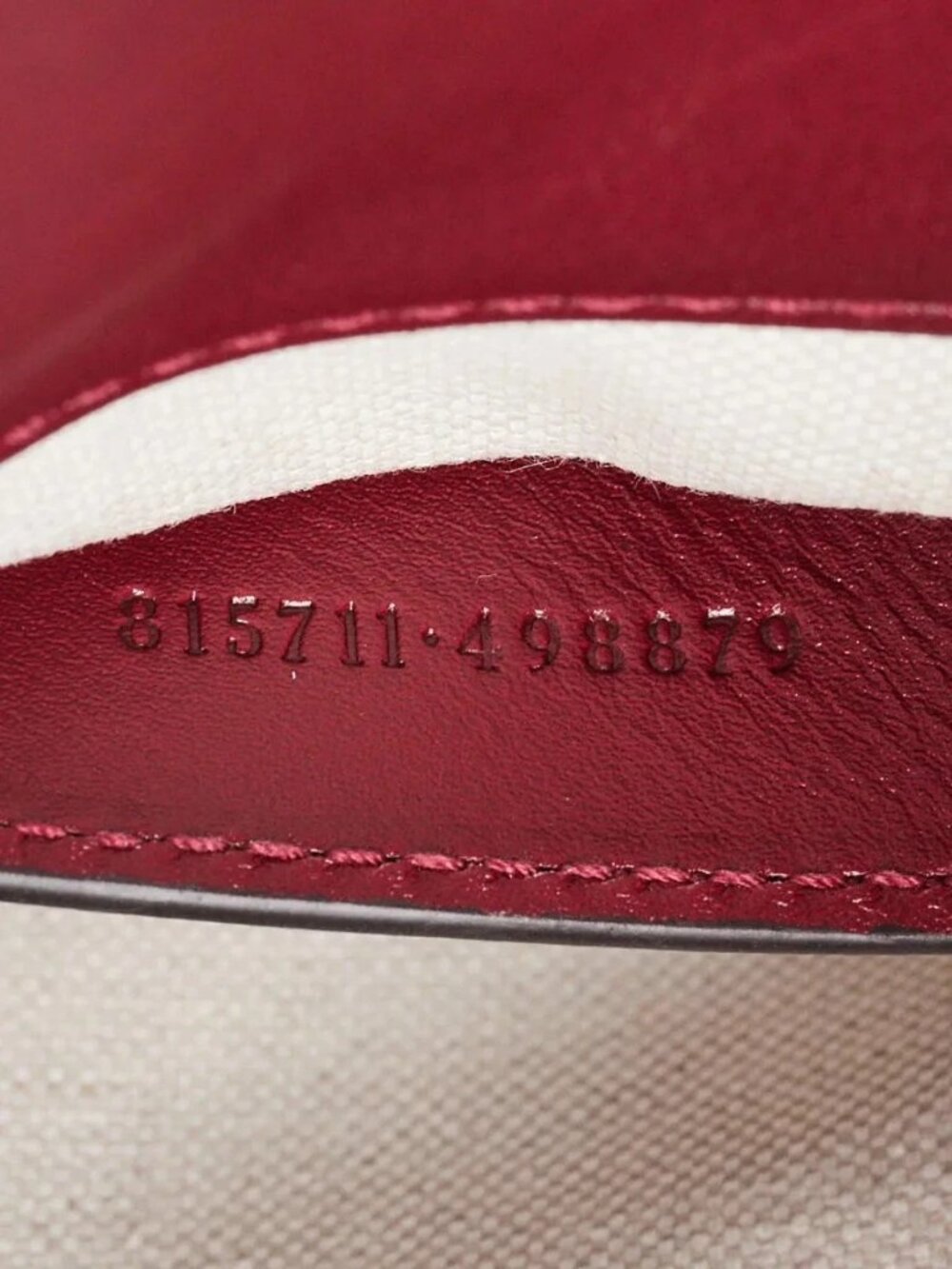 Gucci Dark Red Leather Small Blondie Chain Shoulder Bag - Picture 10 of 10